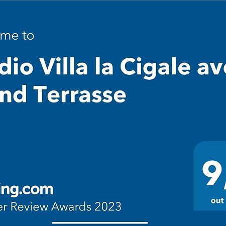 Studio Villa La Cigale Avec Grande Terrasse Menton Eksteriør billede