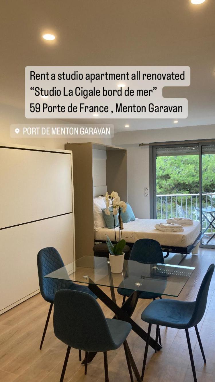 Studio Villa La Cigale Avec Grande Terrasse Menton Eksteriør billede